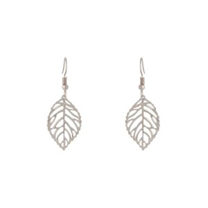 Single Leaf Filigree Earrings