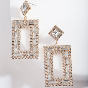 Small Square Drop Earrings