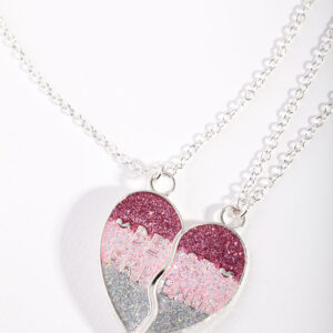 Kids Rainbow Heart Necklace Pack
