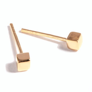 Mini Cube Stud Earrings