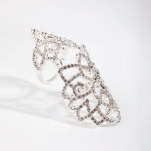 Crystal Hinge Statement Ring