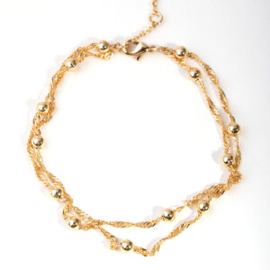 Double Chain & Ball Bracelet