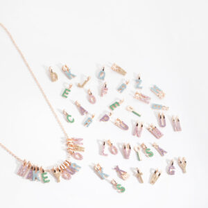 Kids Rose Glitter Paper Make-Your-Own Necklace
