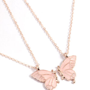 Rose  Butterfly Necklace Pack