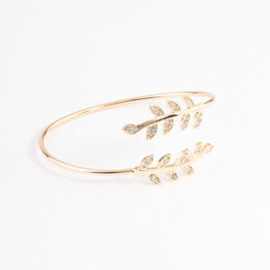 Leaf Wrap Cuff Bangle