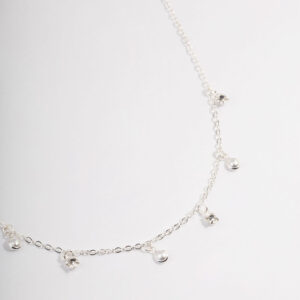 Droplet & Pearl Necklace