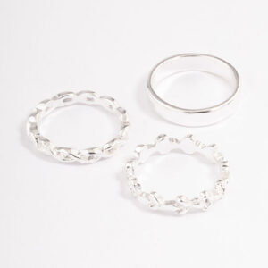 Plain & Twisted Ring Pack
