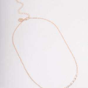 Rose Pearl Smile Necklace
