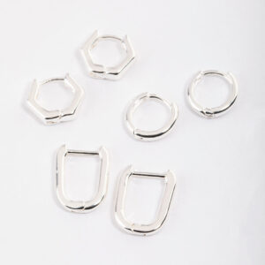 Mini Shape Huggie Earrings Pack