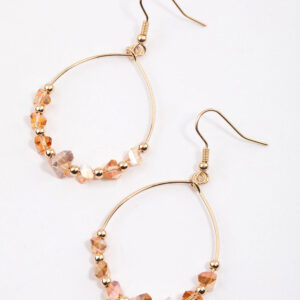 Yellow Pear Shard Earrings