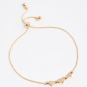 Triple Mini Heart Bracelet