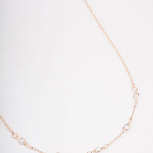 Rose Encased  Short Necklace