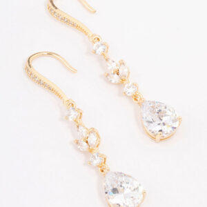 French Pear Drop Earrings