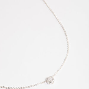 Round Bezelled  Pendant Necklace