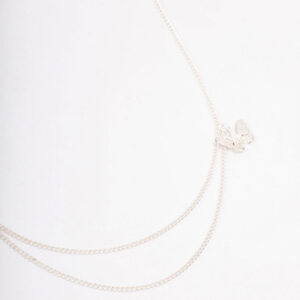 Double Chain Butterfly Necklace