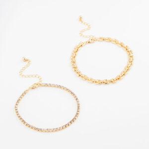 Link Chain & Tennis Bracelet Pack