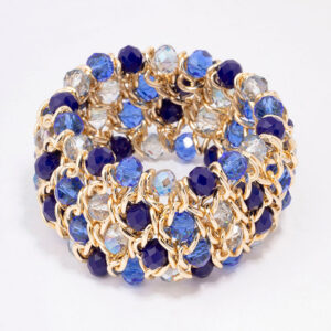Pave Multi-Stone Statement Bangle