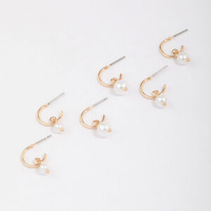 Graduating Pearl Drop Earring 3-Pack