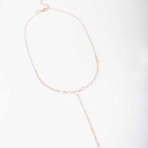 Rose Lariat Necklace