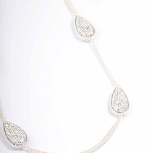 Oval Long Chain Necklace