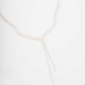 Fine Ribbon  Lariat Necklace