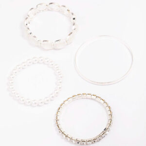 Pearl Stretch Bracelet 5-Pack