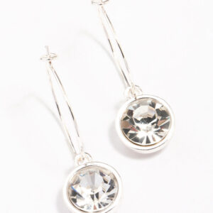 Circle Encased Hoop Earrings