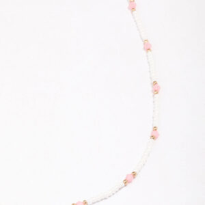 Beaded Facet Chain Necklace