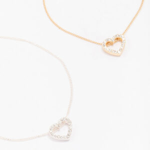 & Open Heart Bracelet Pack