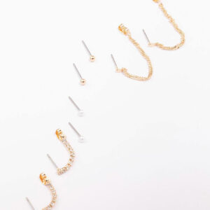 Mixed Chain & Earring 4-Pack