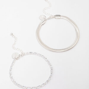 Snake Double Chain Bracelet Pack