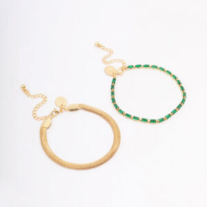 & Snake Chain Bracelet Pack