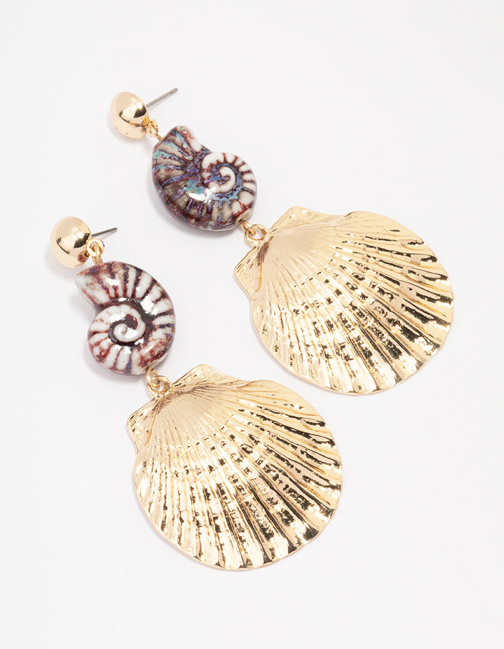Graduating Shell Earrings