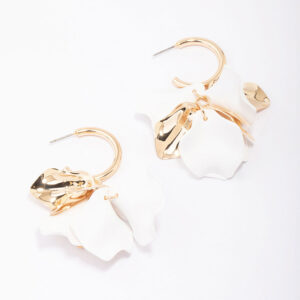 Mixed Petal Drop Earrings