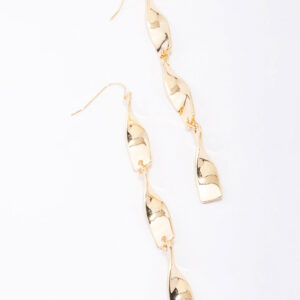 Ribbon Curl Drop Earrings