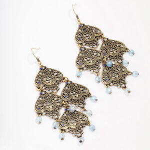Antique Filigree Beaded Earrings