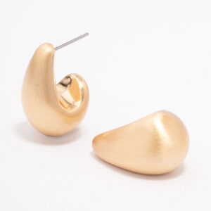 Large Smooth Teardrop Earrings