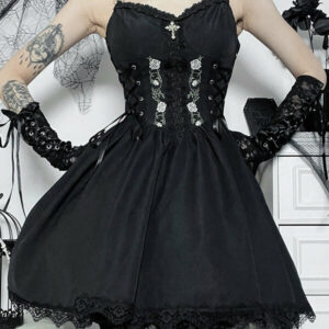 Rose lolita suspender dress