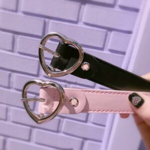 Y2k kawaii girl punk lolita heart belt